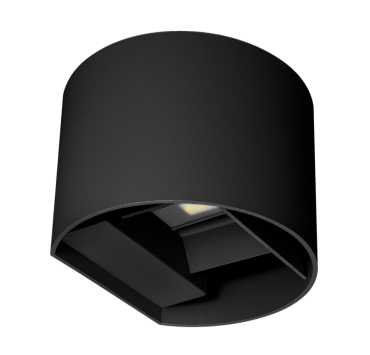 Century Italia Up &amp; Down - wandlamp - 13,5 x 12 x 10 cm - 10W LED incl. - instelbare lichtkleur - IP65 - zwart