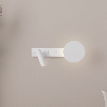 Nova Luce Noima - wandlamp - 28,5 x 10 x 8,5 cm - 9W LED incl. - zandwit