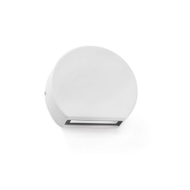 Faro Pill - wandverlichting - 10 x 3 x 8,5 cm - 4W LED incl. - IP54 - mat wit