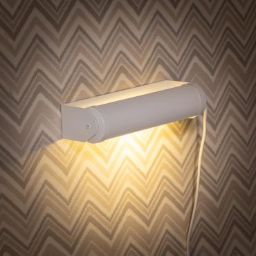 ETH Rondo - wandlamp met schakelaar - 5 x 8,5 x 24 cm  - wit