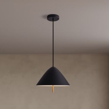 Nova Luce Oros - hanglamp - Ø 40 x 150 cm - 17W LED incl. - zandzwart