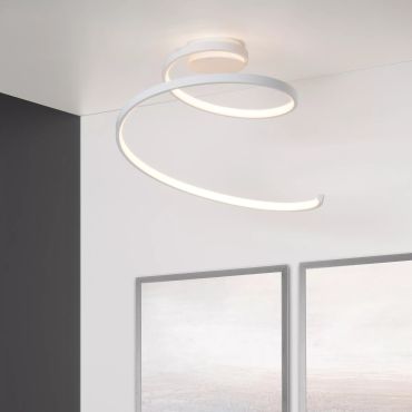 Lucide Maxence - Ø 46 x 35 cm - 24W LED incl. - 3 stappen dimbaar - wit
