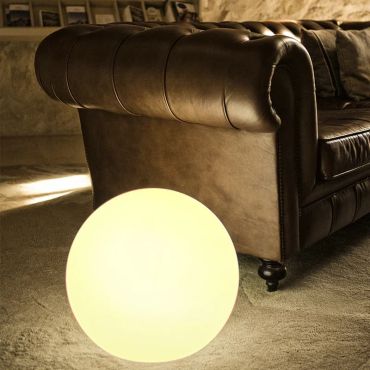 New Garden Buly 50 - vloerlamp met kabel - Ø 50 x 44 cm - 7W LED incl. - doorschijnend limoen