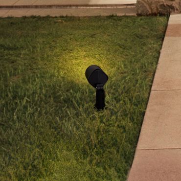 Nova Luce Spy - tuinpaal op piek - Ø 7 x 19 x 14 cm - IP65 - zandzwart