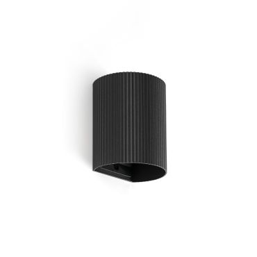 Faro Sole I - wandlamp - 8 x 10 x 6,5 cm - zwart