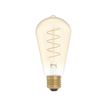 Creative Cables LED filament lamp - Ø 6,4 x 14,9 cm - E27 - 4W dimbaar - 1800K - amber