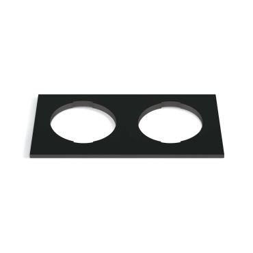 ONE Light - vierkante decoratieve dubbele basis - 10105H - zwart