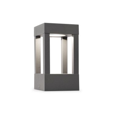 Faro Agra - tuinpaal - 10,8 x 10,8 x 20 cm - 9W LED incl. - IP55 - donkergrijs