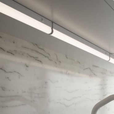 Nordlux Latona - kastverlichting met schakelaar - 91,2 x 2,4 x 3,4 cm - 2 stappen dimmer - 11W LED incl. - wit