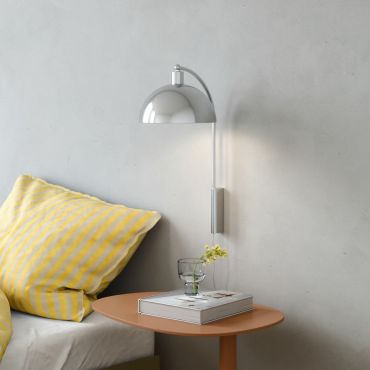 Nordlux Ellen - wandverlichting met schakelaar - 26 x 26 x 43 cm - chroom