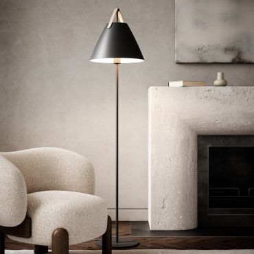 Design for the People Strap - vloerlamp - Ø 36 x 153,7 cm - zwart