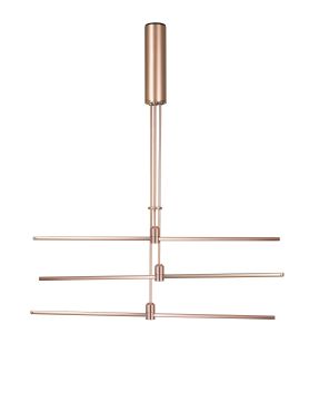 Nova Luce Fedon - magnetische lineaire structuur - 80 x 110 cm - geschikt tot maximum 100W LED - satijn goud