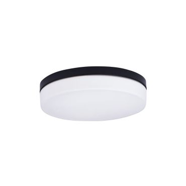 Maxlight Oda - plafondverlichting - Ø 40 x 9 cm - IP44 - wit en zwart