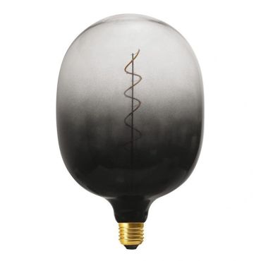 Daylight Italia Coriandoli Egg XL LED lamp - Ø 18 x 27 cm - E27 - 4W dimbaar - zwart/transparant