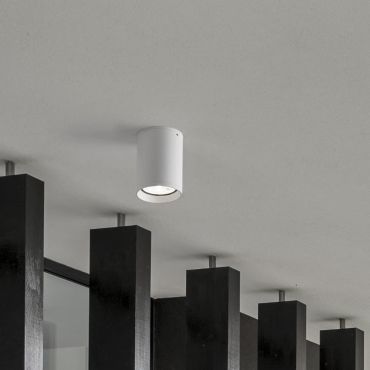 Nova Luce Dara - buiten plafondverlichting - Ø 8 x 11 cm - 9W LED incl. - IP54 - zandwit