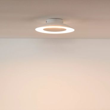 Lucide Foskal - plafondverlichting - Ø 21,5 x 5,2cm - 6W LED incl. - wit