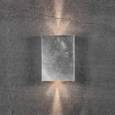 Nordlux Fold - buiten wandverlichting - 15 x 4,5 x 21 cm - 2 x 5W LED inc. - IP54 - gegalvaniseerd staal