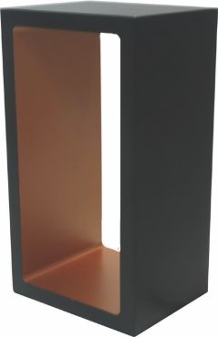 Artdelight Corridor - tafellamp - 18,2 x 10 x 8 cm - 3 stappen dimmer - 6W LED incl. - IP40 - zwart en goud