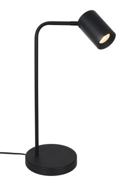 Artdelight Megano - tafellamp - Ø 17 x 45 cm - zwart