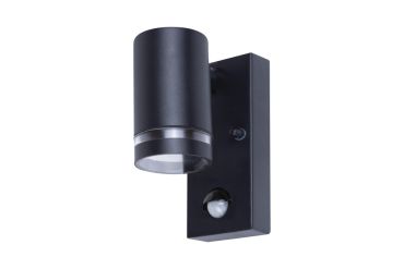 Integral LED Malaga - buiten wandlamp met bewegingssensor - 6,8 x 11,6 x 14,9 cm - IP54 - zwart
