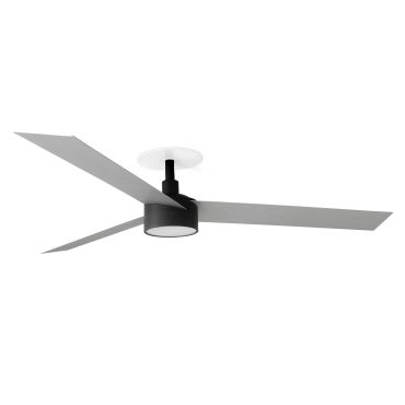 Faro Cruiser L - plafondventilator met licht en inbouwrozet - Ø 132 cm - mat zwart en aluminium