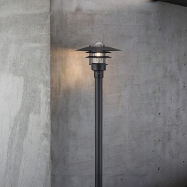 Nordlux Lønstrup - tuinpaal - Ø 32 x 116 cm - IP44 - zwart