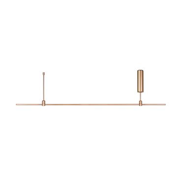 Nova Luce Grammi 03 - magnetische buisstructuur - 150 x 35 cm - 60W LED incl. - satijn goud