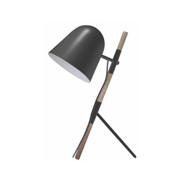 Artdelight Sensa - tafellamp - 26 x 54 cm - zwart en lichtbruin
