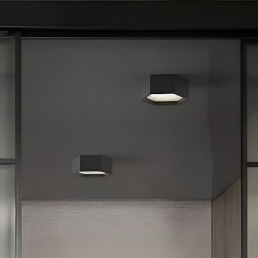Nova Luce Samba - plafondlamp - 25 x 10 cm - 10W LED incl. - zandzwart