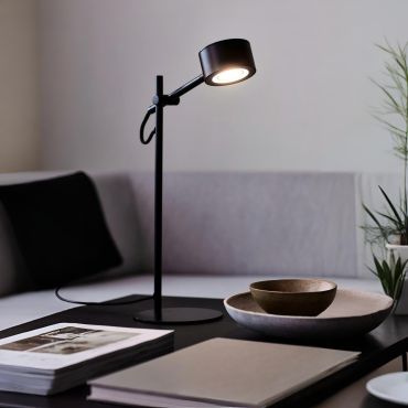 Nordlux Clyde - tafellamp - 25,5 x 15 x 40,7 cm - 3 stappen dimmer - 5,5W LED incl. - zwart
