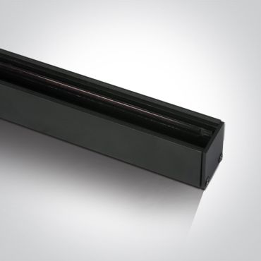 ONE Light magnetisch railsysteem MINI - opbouwprofiel - 2 meter - 3 x 2,7 cm - DALI dimbaar - zwart