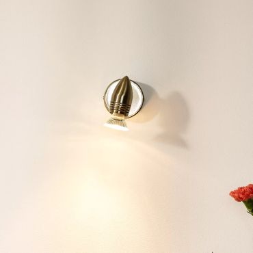Lucide Caro - opbouwspot - 9 x 13 x 9 cm - 5W LED incl. - satijn chroom