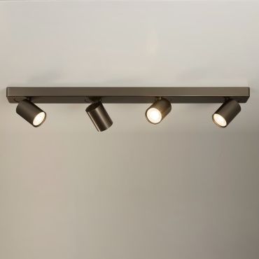 Projectlight Phoebe - opbouwspot 4L - 76 x 7 x 11 cm - brons