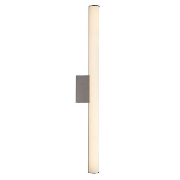 Brilliant Tube - plafond/wandlamp - 60 x 11 cm - 17W LED incl. - wit &amp; chroom