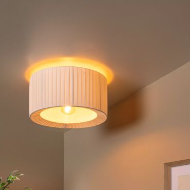 Lucide Fold - plafond verlichting - Ø 40 x 22 cm - wit