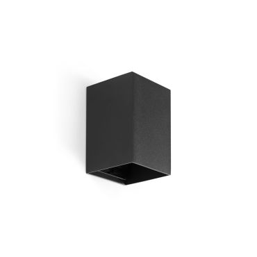 Faro Lune - wandlamp - 8 x 10 x 6,5 cm - zwart