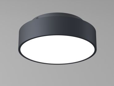 Artdelight Chicago - plafondlamp - Ø 25 x 9 cm - 19,5W dimbare LED incl. - zwart