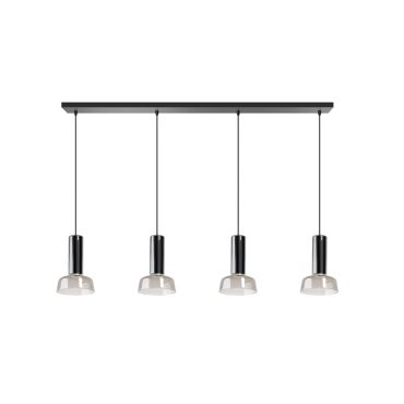 ETH Beal - hanglamp - Ø 10 x 200 cm - smoke groen
