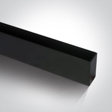 ONE Light magnetisch railsysteem MIDI - opbouwprofiel - 1 meter - 5,5 x 2,7 cm - DALI dimbaar - zwart