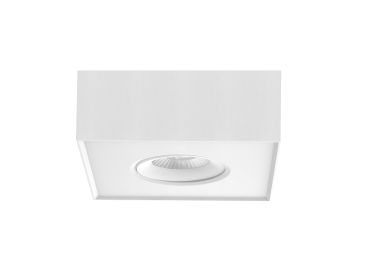 Artdelight Brooklyn1 - opbouwspot - 13,5 x 13,5 x 6 cm - 8W dim to warm LED incl. - wit