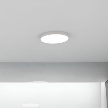 Nordlux Sóller 17 - plafondlamp - Ø 17,9 x 2,5 cm - 9,5W dimbare LED incl. -  IP44 - wit