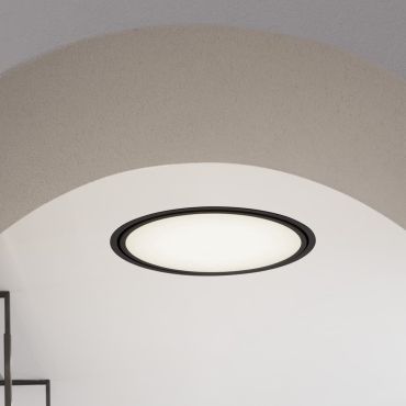 Nova Luce Perfect Profile Trimless - inbouwspot op afstandsbediening (incl.) - Ø 640 mm, 625 mm inbouwmaat - 40W dimbare LED incl. - 2700K-6000K - zwart