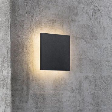 Nordlux Artego - buiten wandverlichting - 15 x 5 x 15 cm - 8W LED incl. - IP54 - zwart
