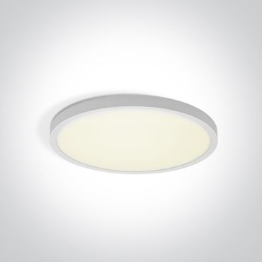 ONE Light Plafo - plafondverlichting - Ø 23 x 2,5 cm - 18W LED incl. - wit