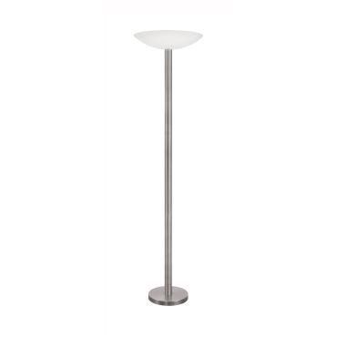 Nova Luce Rocco - staanlamp - Ø 45,5 x 181 cm - 30W dimbare LED incl. - satijn nikkel