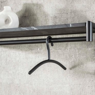 Vico Tubra -  kleerhanger - 45 x 2 x 20 cm - antraciet