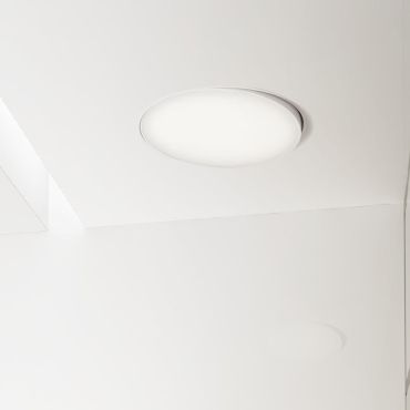 Nova Luce Perfect Profile Trimless - inbouwspot op afstandsbediening (incl.) - Ø 840 mm, 830 mm inbouwmaat - 80W dimbare LED incl. - 2700K-6000K - wit