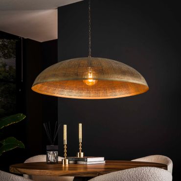 Vico Hoop - hanglamp - Ø 90 x 150 cm - antiek brons