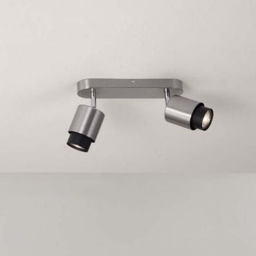 Nova Luce Ison - opbouwspot 2L - 40 x 17 x 14 cm - satijn nickel
