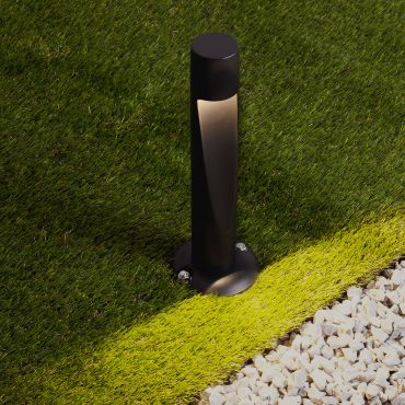 Nova Luce Nooi - tuinpaal - Ø 10,5 x 30 cm - 6W LED incl. - IP65 - donker antraciet